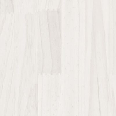 vidaXL Regał, biały, 60x30x105 cm, lite drewno sosnowe