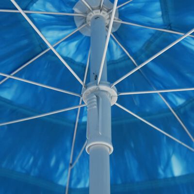 vidaXL Parasol plażowy w hawajskim stylu, niebieski, 300 cm