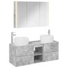 vidaXL Zestaw mebli łazienkowych 4 pcs Betonowy szary