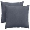 vidaXL Poduszki na sofę 2 pcs Ciemnoszary 45 x 45 cm