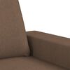 vidaXL 3-osobowa sofa z podnóżkiem, brązowy, 180 cm, tkaniną