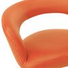vidaXL Krzesła stołowe, 2 szt., pomarańczowe, sztuczna sk&oacute;ra
