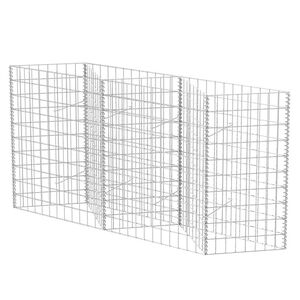 vidaXL Kosz gabionowy, galwanizowana stal, 120x30x100 cm
