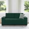 vidaXL Sofa dwuosobowa, ciemnozielona, 180x77x82 cm, aksamit