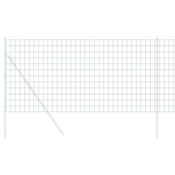 vidaXL Ogrodzenie Euro Zielony 1.4 x 10 m Żelazo pokryte PVC