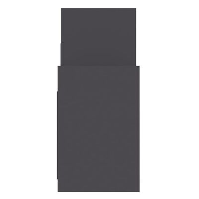 vidaXL Szafka boczna, szara, 60x26x60 cm, płyta wiórowa