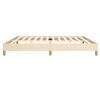vidaXL Rama ł&oacute;żka bez materaca, kremowa, 200x200 cm, obita tkaniną