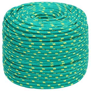 vidaXL Wielofunkcyjna lina gospodarcza 10 mm 500 m zielony PP