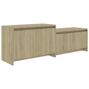 vidaXL Szafka pod TV, dąb sonoma, 146,5x35x50 cm