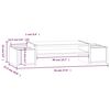 vidaXL Podstawka na monitor, miodowy brąz, 70x27,5x15 cm, lita sosna