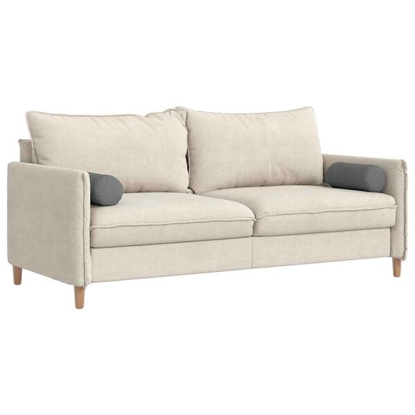 vidaXL Poduszki Wałkowe 2 pcs Ciemnoszary &Oslash; 15 x 40 cm tkanina