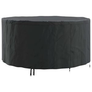 vidaXL Pokrowiec na meble 182 x 182 x 85 cm Tkanina Oxford 600D Czarny