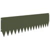 vidaXL Krawężnik do trawnika 10 pcs 103 x 30 cm Stal Oliwkowy zielony
