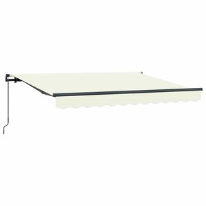 vidaXL Markiza wysuwana Kremowy 250 x 200 cm tkanina