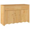 vidaXL Bufet Drammen Dąb 114 x 43 x 75,5 cm Lite drewno sosnowe
