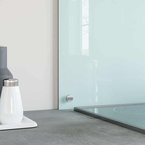 vidaXL Panel ochronny do kuchni, mleczny, 80x50 cm, szkło hartowane