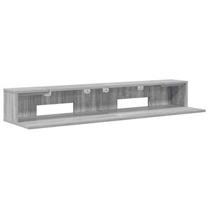 vidaXL Biurko studyjne Szary Sonoma 152 x 36 x 19,5 cm