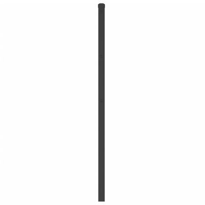 vidaXL Metalowe wezgłowie, czarne, 100 cm
