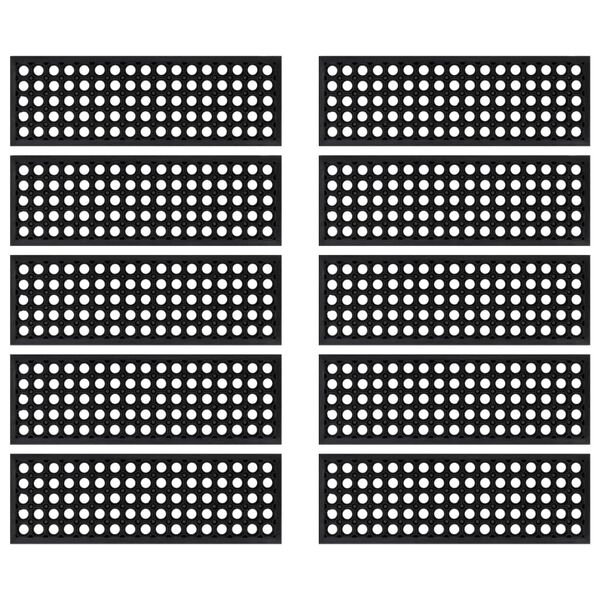 vidaXL Nakładki na schody, 10 szt., 25x75 cm, gumowe