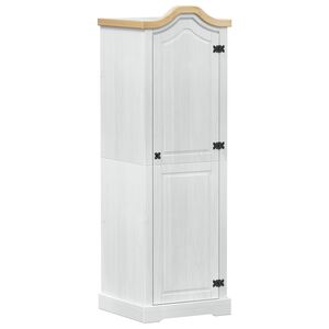 vidaXL Szafy z p&oacute;łką Biały 55 x 52 x 170 cm Lite drewno sosnowe