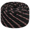 vidaXL Wielofunkcyjna lina gospodarcza 20 mm 25 m Czarny i czerwony PP
