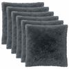 vidaXL Poszewka na poduszkę 6 pcs HEERLEN antracytowy 55 x 55 cm
