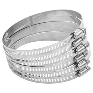 vidaXL Opaski zaciskowe do węży, 6 szt, 91-110 mm, stal nierdzewna 304