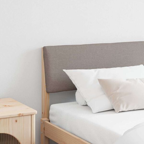 vidaXL Tapicerowane wezgłowie Ciemnoszary 200 cm Lite drewno sosnowe