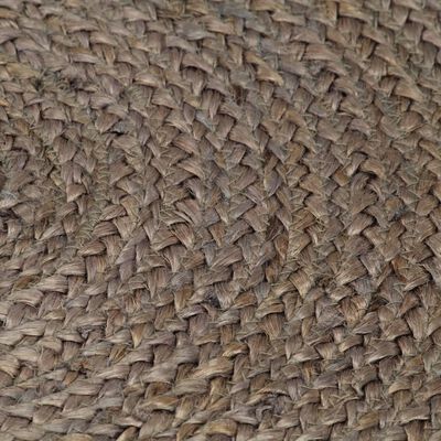 vidaXL Ręcznie robiony dywan z juty, okrągły, 240 cm, szary