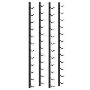 vidaXL Ścienne stojaki na 12 butelek wina, 2 szt., czarne, żelazne