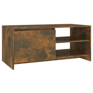 vidaXL Stolik kawowy, przydymiony dąb, 102x50x45 cm