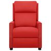 vidaXL Fotel masujący, czerwony, tapicerowany sztuczną sk&oacute;rą