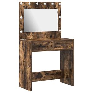 vidaXL Toaletka Dąb wędzony 78,5 x 41 x 135 cm Drewno inżynieryjne