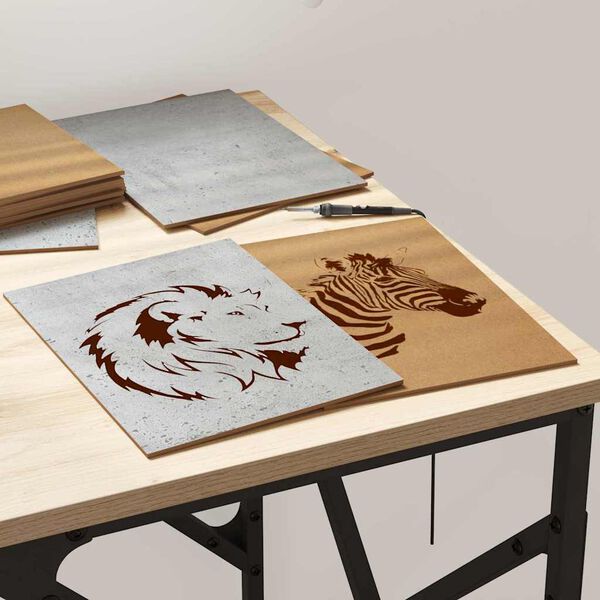 vidaXL Panele dekoracyjne 50 pcs Betonowy szary 21 x 30 x 0,27 cm