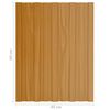 vidaXL Panel dachowy 12 pcs Naturalny 60 x 45 cm Stal galwanizowana