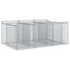 vidaXL Podniesione ł&oacute;żko gabionowe 150 x 100 x 60 cm Stal ocynkowana