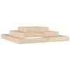 vidaXL Donica, 110x110x27 cm, lite drewno sosnowe