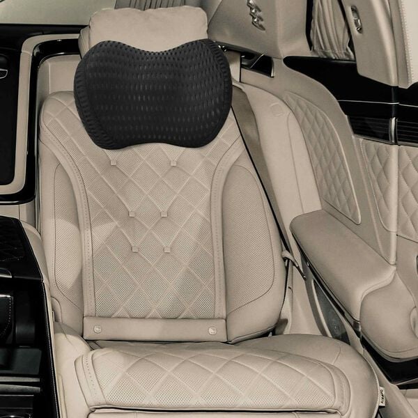 vidaXL Poduszka na Szyję Czarny 30,5 x 21,5 x 13 cm Pianka z pamięcią