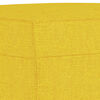 vidaXL 4-częściowy komplet wypoczynkowy, obity tkaniną, jasnożółty