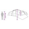 vidaXL Namiot rodzinny Szary i pomarańczowy 833 x 585 x 216 cm tafta