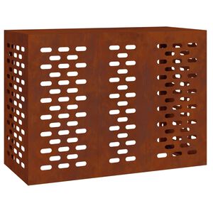 vidaXL Pokrywa do klimatyzatora Rdzawy 110 x 50 x 80 cm