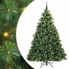vidaXL Sztuczna choinka z 300 diodami LED Zielony 210 cm PE i PVC