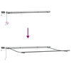 vidaXL Markiza zwijana Ze LED Lights Jasnoszary 400 &times;300 cm tkanina