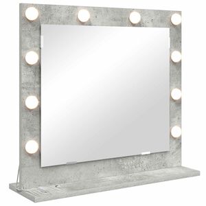 vidaXL Lustro toaletowe Prostokątny Betonowy szary 60 x 55 x 18 cm