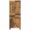 vidaXL Highboard z szufladą Stare drewno 69,5 x 34 x 180 cm