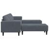 vidaXL Sofa do salonu 3 pcs Ciemnoszary