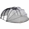 vidaXL Namiot basenowy przezroczysty 640 x 432 x 205 cm PVC