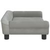 vidaXL Sofa dla dzieci, jasnoszara, 70x45x26 cm, aksamit