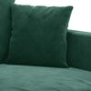 vidaXL Sofa 3-osobowa, ciemnozielony, 180 cm, obita aksamitem