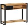 vidaXL Konsola Stolik 100x35x75 cm lite drewno surowe mango